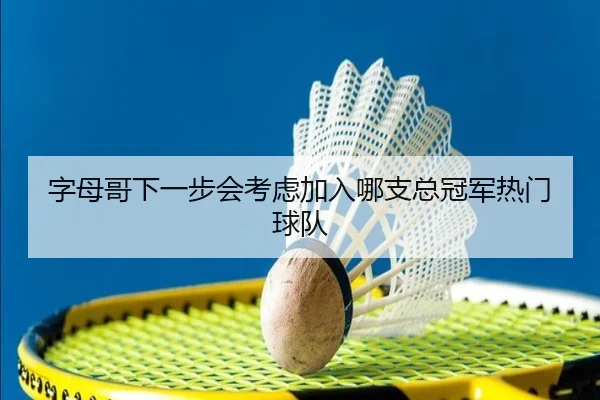 字母哥下一步会考虑加入哪支总冠军热门球队